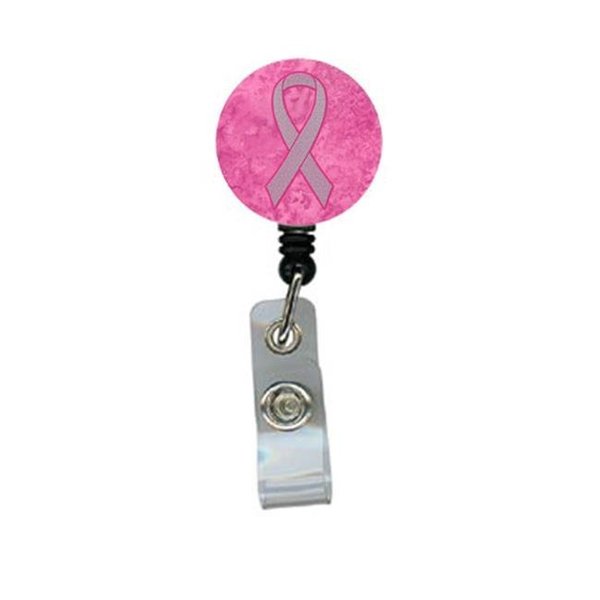Carolines Treasures Carolines Treasures AN1205BR Pink Ribbon for Breast Cancer Awareness Retractable Badge Reel AN1205BR
